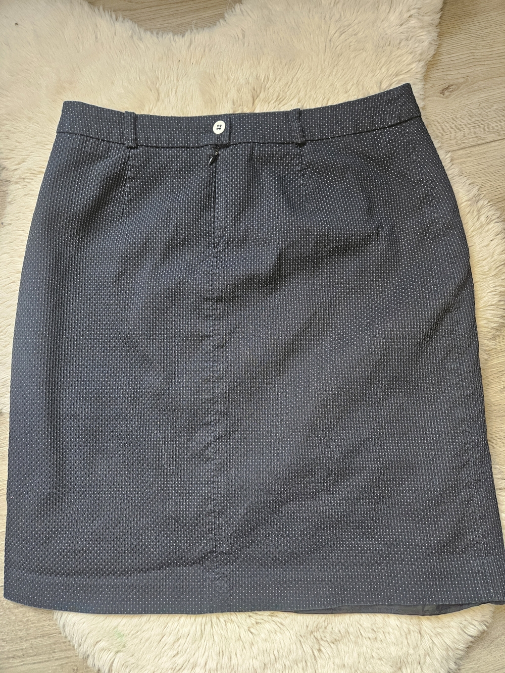 Conrad C Collection Textured Grey Pencil Skirt - Professional Business 14 🔥